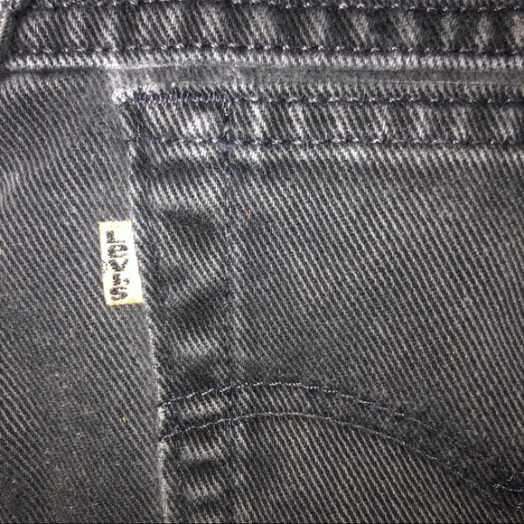 Black Vintage Levi’s Denim Shorts - Picture 4 of 5